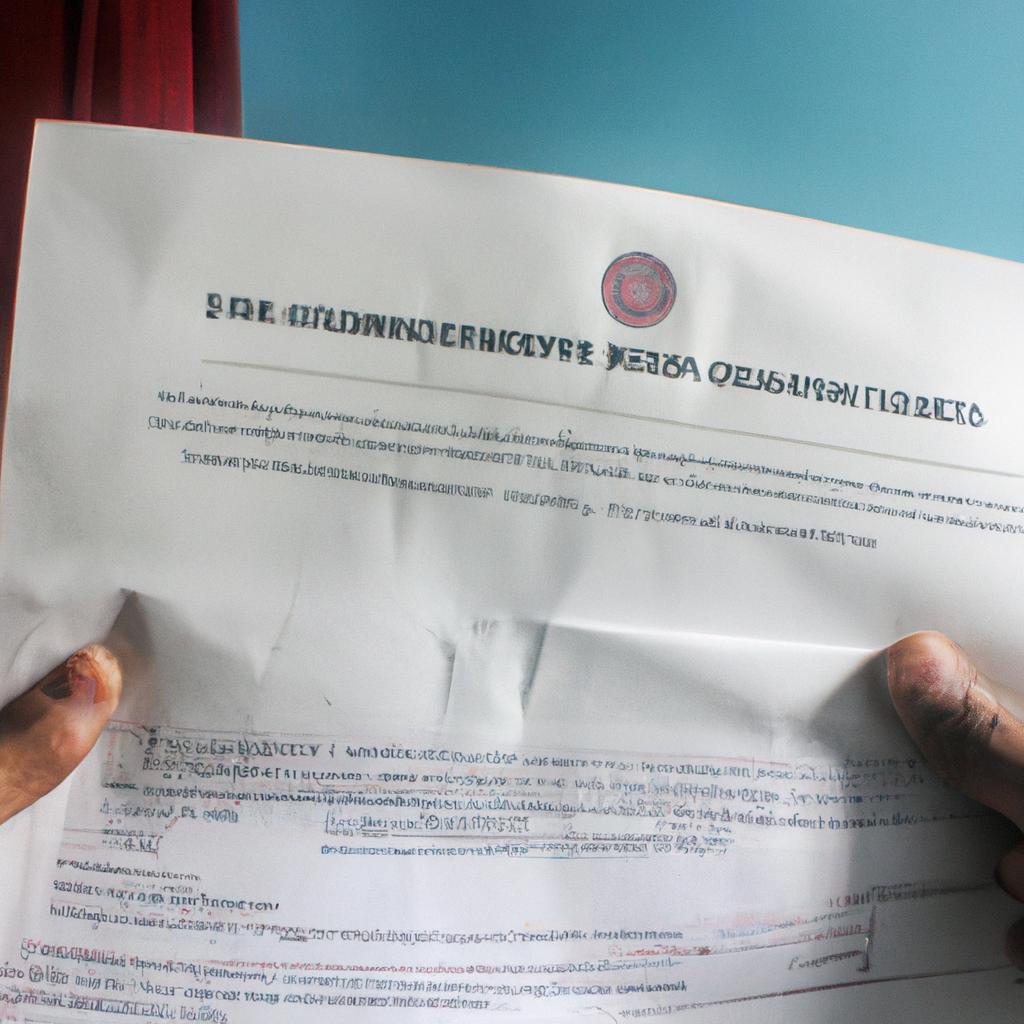 Person holding revoked certificate document